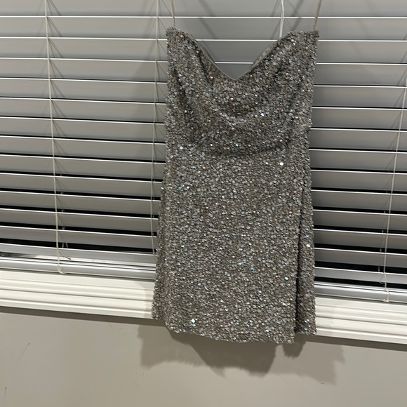Parker Sequin and Fuax Pearl Dress - Picture 1 of 3